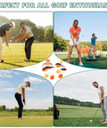 Grip Trainer For Golf Swing And Posture Correction with golfers practicing in various outdoor settings