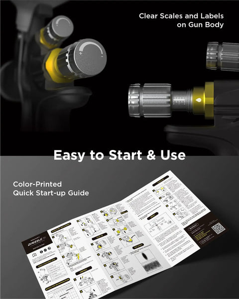 Game Changing Lvlp Air Spray Paint Gun Kit Built For Crisp Auto Touch Ups And Weekend Workshops Featuring clear knobs and start-up guide.