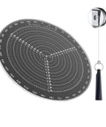 Red Arrow round center finder compass, 12-in diameter, black with white graduations for locating centers on logs.