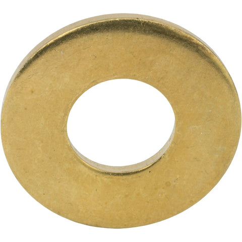 Size 6 Solid Brass Flat Washers Commercial Standard Grade 360 Plain Finish Built To Last Pack 100 For Durable Load Distribution And Preventing Loosening