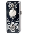 Front view of a triple loop pedal with three 30 minute tracks, USB transfer per track, unlimited overdubs with undo and redo.