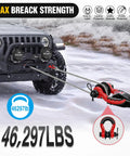 Three Quarters Inch D Ring Shackle With Snatch Block Recovery Set for Off Road Vehicles Two In One Heavy Duty Pulley And D Ring Mountable At Recovery Points For Easy Access Safe Quick Vehicle Recovery, red steel