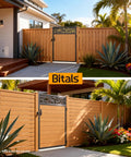 Heavy Duty Fence Gate Frame Kit With Anti Sag Design And All Weather 201 Stainless Steel Build For Backyards Left Or Right Setup.