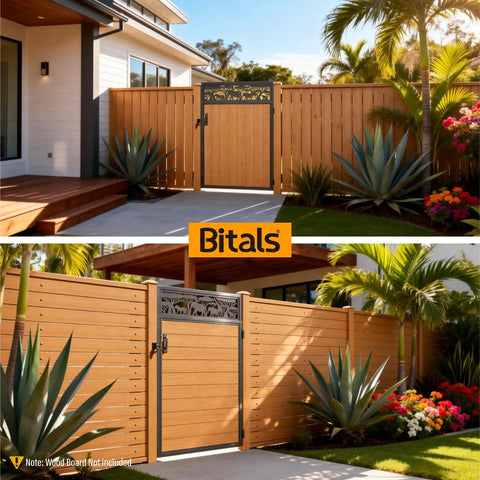Heavy Duty Fence Gate Frame Kit With Anti Sag Design And All Weather 201 Stainless Steel Build For Backyards Left Or Right Setup.