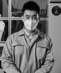 Person wearing N95 Particulate Respirator 9502 Plus Pack Of 50 NIOSH Approved Disposable Face Mask in industrial setting