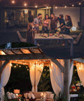 Outdoor String Lights Waterproof 240Ft With 124 G40 Globe Bulbs And 4 Spares Connectable Dimmable LED Patio Lights mood lighting