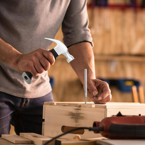 All In One DIY Baseboard Nail Kit With 200 Double Head Skirting Nails, Mini Claw Hammer And Four Tools for seamless trim installation