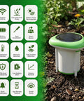 Smart Soil Moisture Meter 3 In 1 Soil Tester For EC Temp And Moisture Wireless Plant Monitor With App Pro Grade Solar Powered High Precision Digital Soil Sensor For Indoor Outdoor Garden And Lawn in garden soil