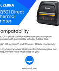 Badass Portable Thermal Mobile Printer For 4 Inch Labels Delivering Crisp 203 Dpi Prints With Wifi Sync And Zero Ink Drama for barcode labels.