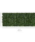 94x39 Faux Ivy Privacy Fence Screen With Realistic Greenery, Lightweight Outdoor Wall Panel for Patio or Garden, top view