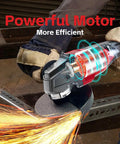 Cordless Angle Grinder Compatible With M18 18V Battery, sparks flying during metal cutting