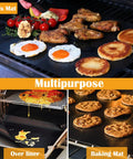 Nonstick Grill Mats Set Of 5 For Outdoor BBQ Grilling Reusable Teflon Mats 15.75 By 13 Inches for eggs, pizza, and cookies