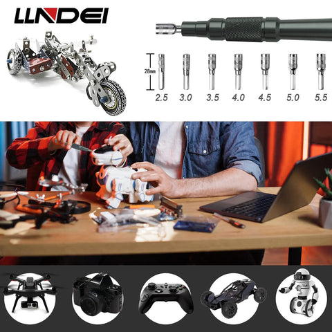 47 In 1 Precision Electronics Screwdriver Set For Phones Laptops MacBooks And Tablets With 42 Bits Tweezers And Small Extension Rod Pro DIY Repair Kit in use