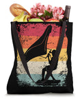 Retro Wing Foil Wingsurfing Tote Bag For Men And Fans Dope Vintage Wingboarding Gear Carrier With groceries inside