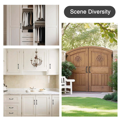 2 Pack Barn Door Pull Handles For Wood Gates And Cabinets Tough As Nails Steel With Black Powder Coat Built To Last installed