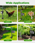 Solar Motion Activated Sprinkler With 270 Degree Adjustable Coverage deterring animals in gardens, orchards, lawns, farmlands