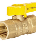 Brass Gas Ball Valve Half Inch FIP, Straight Inline, Quarter Turn Handle, Great For LP Gas And Air Mixtures Up To 175 PSI