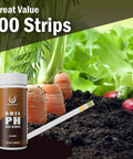 100 Pack Soil pH Test Strips Kit With Fast And Accurate Readings For Garden Lawn And Plants 3 To 9 pH Range with vegetables