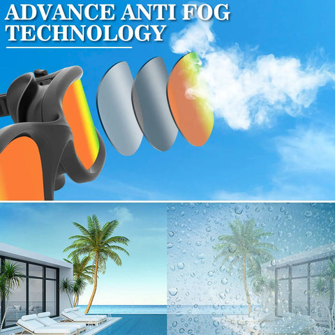 Straight Up Crisp Polarized Swimming Goggles For Outdoor Pool And Surf Featuring Legit Anti Fog Tech Tight Waterproof Fit And Top Tier UV Shield For Zero Glare Crystal Clear Vision
