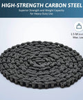 Heavy Duty Number 41 Roller Chain, 10 Foot Gate Opener Chain Extension, carbon steel coiled and ready for automatic sliding gates.
