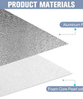 Diagram of Radiant Barrier Insulation Roll with 3mm foam core and aluminum foil for heat reflection.