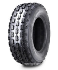 GNCC Race ATV Tires 22x7-11 Set Of 2 For Honda Recon 250 And Suzuki Ozark 250, side view showing tread pattern