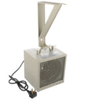 HF5848TC Beefy Garage And Workshop Portable Heater with wall mount bracket and 30A cordset, fan forced heat, in grey