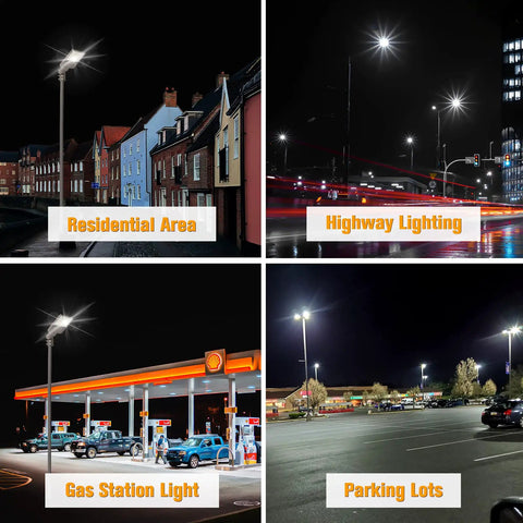 200W LED Parking Lot Light Hella Bright 30000 Lumens UL Listed Dusk to Dawn Street Light used in residential, highway, and gas stations.