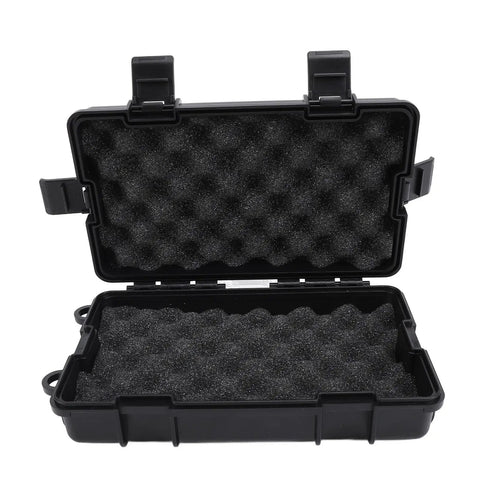 Rugged Weatherproof Magnetic Storage Box open with foam interior, heavy duty mount and secure locking for outdoor use in vehicles