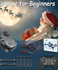 Mini Drone With 1080P Camera, Foldable FPV Quadcopter For Beginners, Adults And Kids, gesture selfie, controller, props, gift box