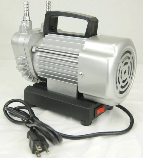 Fresh Out The Box Vacuum Pump Tailored For Concrete Coring Drill Base Setup Pumping Out Killer One Liter Second Flow With Unbeatable 110 Volt Electric Might, single 110V unit.