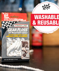 Pro Grade Microfiber Cleaning Rope For Bikes Quick Reach Detailing Tool For Cassettes, Chain Rings, Pictured in Packaging