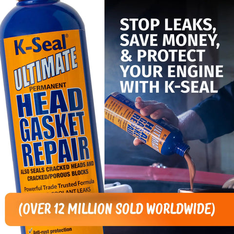 Ultimate Head Gasket And Block Repair Sealant For Cars Stops Coolant Leaks Permanently Seals Blown Gaskets Cracked Heads And Porous