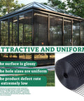 Greenhouse with black Heavy Duty Hardware Cloth One Half Inch Mesh 36 By 50 Ft Black Vinyl Coated 19 Gauge Chicken Wire Fence Roll