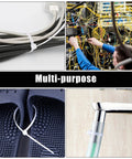 Self Locking Nylon Cable Ties Set With 600 Pieces In 4 6 8 10 12 Inch Assorted Sizes Grab And Go Ready For Heavy Duty Multi Purpose Wire Management For Home Garden Office Travel And Workshop used in various scenarios.