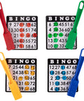 Magnetic Bingo Wands And Translucent Chips Set, Easy Pick Up See Through Chips, 4 Magnetic Wands And 400 Colorful Chips For Counting