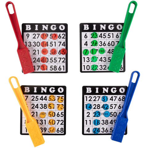 Magnetic Bingo Wands And Translucent Chips Set, Easy Pick Up See Through Chips, 4 Magnetic Wands And 400 Colorful Chips For Counting