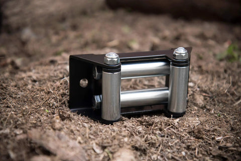 Roller Fairlead For 3500 Lb And Under ATV UTV Winches With Stainless Steel Rollers For Smooth Angled Pulls And Wire Rope Protection