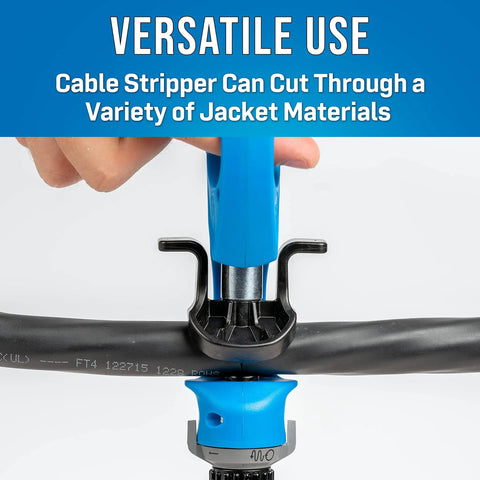 Handy Round Cable Strip And Ring Tool for 4.5 to 29 mm cables cutting through PVC jacket.