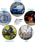 No Sweat Seven Piece Metric Thread Tap Set Featuring Straight Flute Design M3 Through M12 Sizes shown in use on bicycle, motorcycle, home, and office.