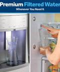 RPWFE Replacement Water Filter For Refrigerator Reducing Lead, Microplastics, PFOA PFOS installed in GE fridge