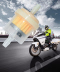 Magnetic Gas Inline Fuel Filter Three Sixteenth Inch Universal Fit For Motorcycle, ATV, Quad And Go Kart, Pack Of Ten