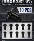 Tailgate Molding Rivet Retainer Clips 10 Pack Black For Ford Trucks F150 F250 F350 F450 2015 To 2024 Maverick 2022 To 2024 Ranger 1993 To 1997 Explorer Sport Trac 2007 To 2010 OE Style Replacement, 10 pcs