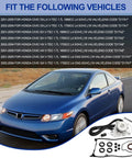 Blue Honda Civic with Honda Civic Timing Belt Kit With Water Pump And Gaskets Including Valve Cover Gasket For 2001 To 2005 1.7L VTEC D17A 16V Full Timing System Replacement