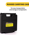 Rugged carrying case for Dual Range UV A B Meter For UVA UVB Light Intensity 280 To 400 Nm Backlit LCD Display Memory Function