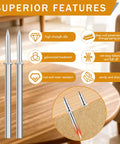 Double Head Skirting Nails For Seamless Baseboard Install With Invisible Finish And Flush Edges Includes Quick Sleeve Drivers shown with features.
