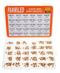Open box of Starter Pack Ceramic Capacitor Kit With 30 Values And 600 Pieces For DIY Electronics, showing organized compartments.