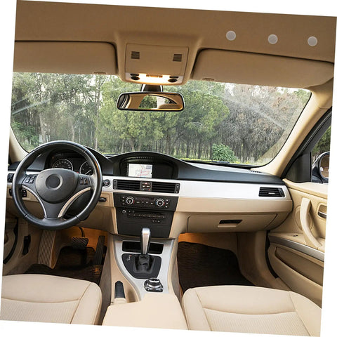 Interior view of car showing Roof Repair Kit For Car Headliner Rivet Buckle Set DIY Quick And Easy Install For Ceiling Fabric Repair.