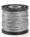 Spool of Stainless Steel Wire Rope Cable 1 16th Inch 500 Feet Vinyl Coated Braided 7x7 Core For Outdoor Use Heavy Duty