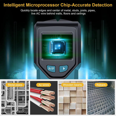 Smooth Operator 5 In 1 Wall Scanner And Stud Detector With Smart Chip Technology Hd Lcd Display Precision Gauge For Wood Framing Metal Wires Copper Pipes And Hidden Cables Built Tough Diy Game Changer
